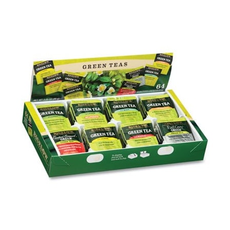 Bigelow, Green Tea Assortment, Individually Wrapped, Eight Flavors, 64PK